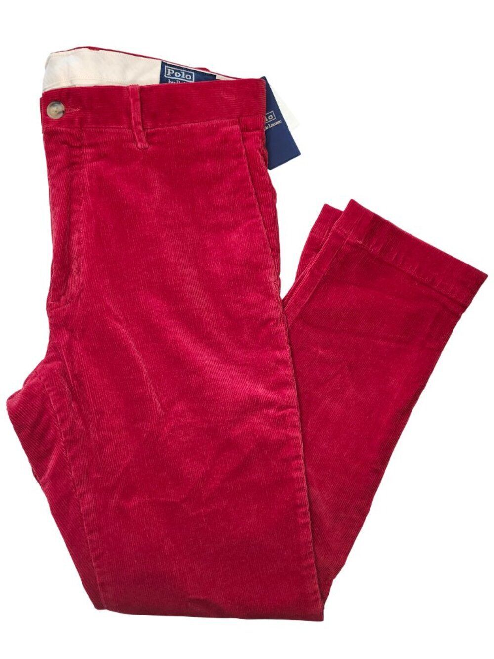 NEW Polo Ralph Lauren Red Corduroy Pants Size 32x30